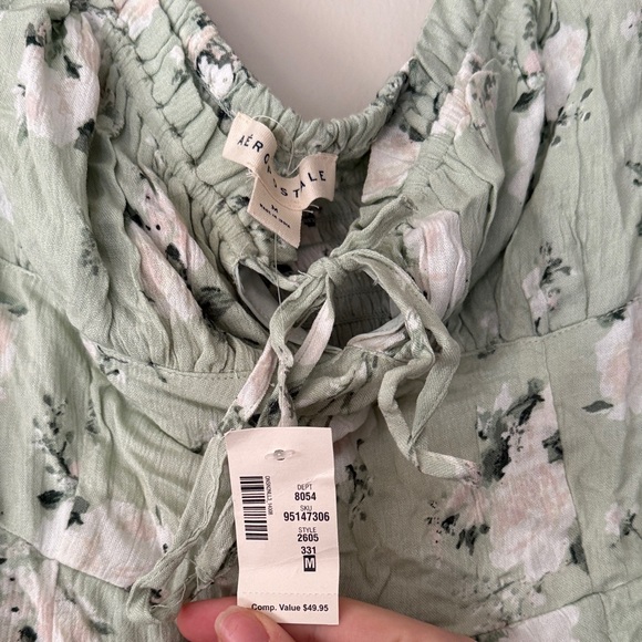 Herstyle Mint Floral Dress - Picture 2 of 2